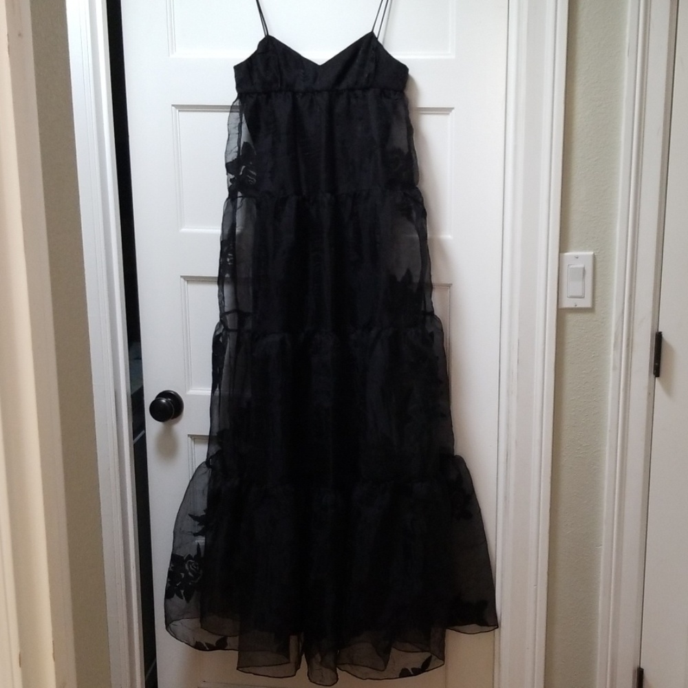 Free People Thin-Strap Black Dress